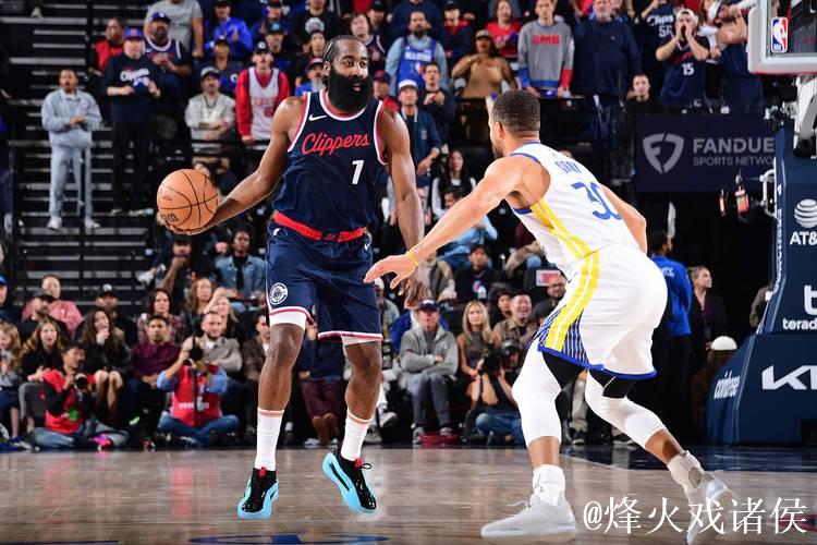 哈登三双库里26分 快船击败勇士终结对手3连胜